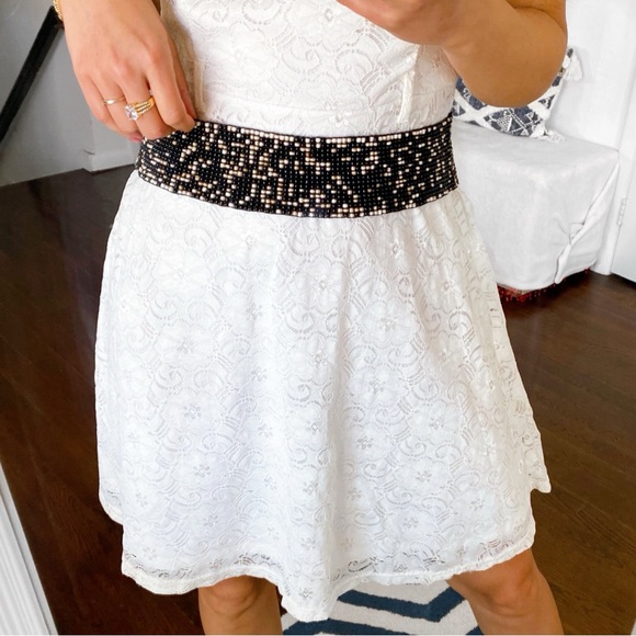 🐚 BOHO BLACK TAN BEADED THICK STRETCHY BELT! - Picture 10 of 10